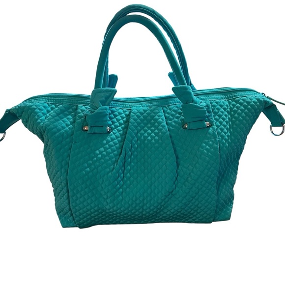 Vera Bradley Hadley-On The Go Multi fibre/Bag/Crossbody/Tote-NWT-Turquoise - Picture 3 of 13